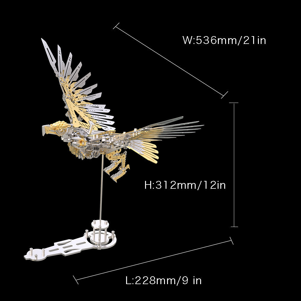 Puzzloria | Majestic 3D Metal Mechanical Eagle Model Kit