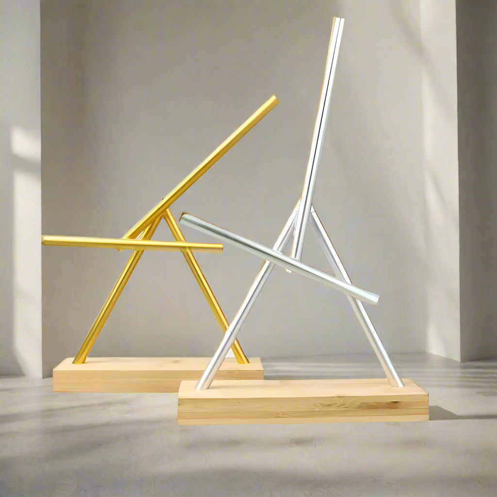 Puzzloria™ | Infinite Motion Kinetic Art Sculpture - Puzzloria swinging stick