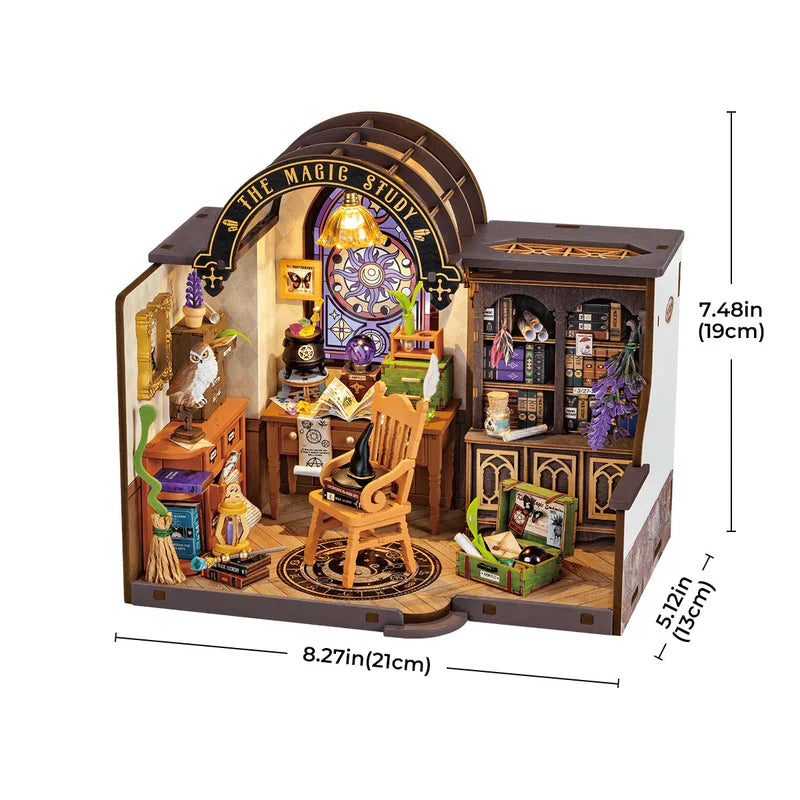 Puzzloria™ | Enchanted Wizard's Study DIY Miniature Kit