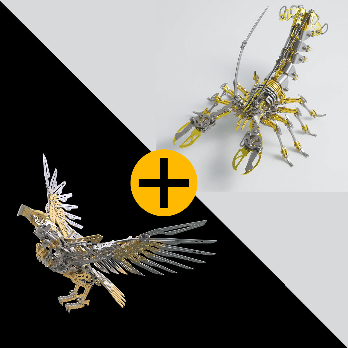 Puzzloria | Majestic 3D Metal Mechanical Eagle Model Kit