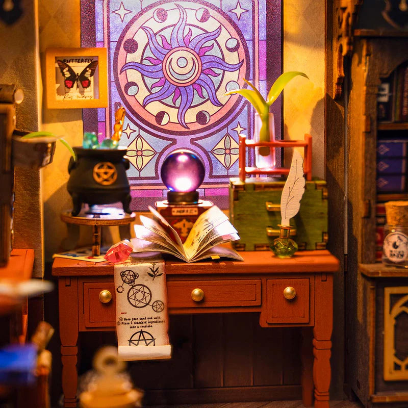 Puzzloria™ | Enchanted Wizard's Study DIY Miniature Kit