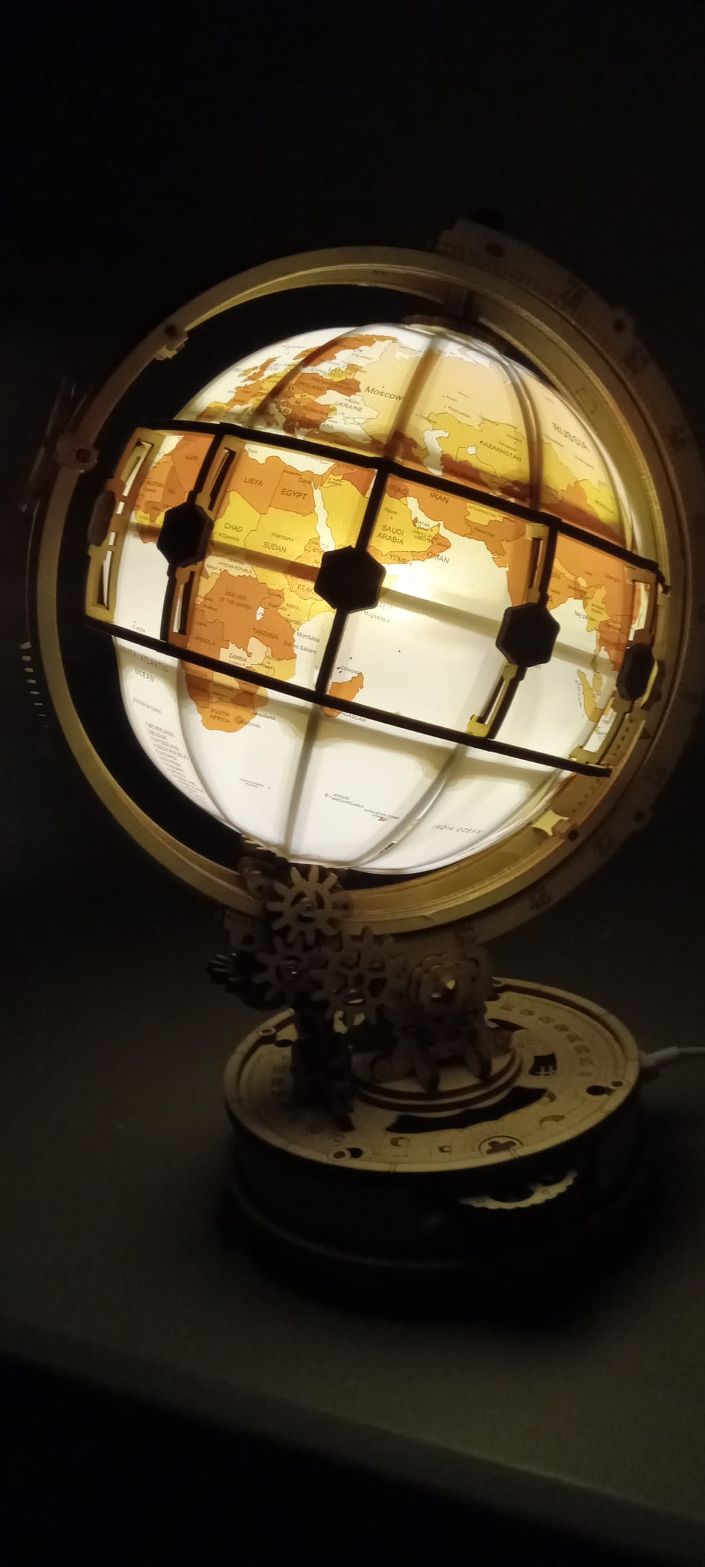 Puzzloria™ | Illuminated Globe 3D Wooden Puzzle Customer Review