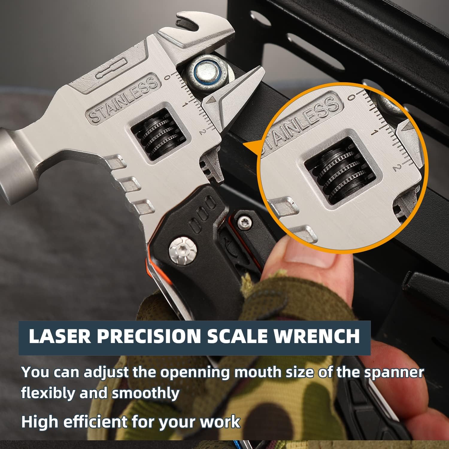 Puzzloria™ | 18 In 1 Multifunctional Wrench Hammer