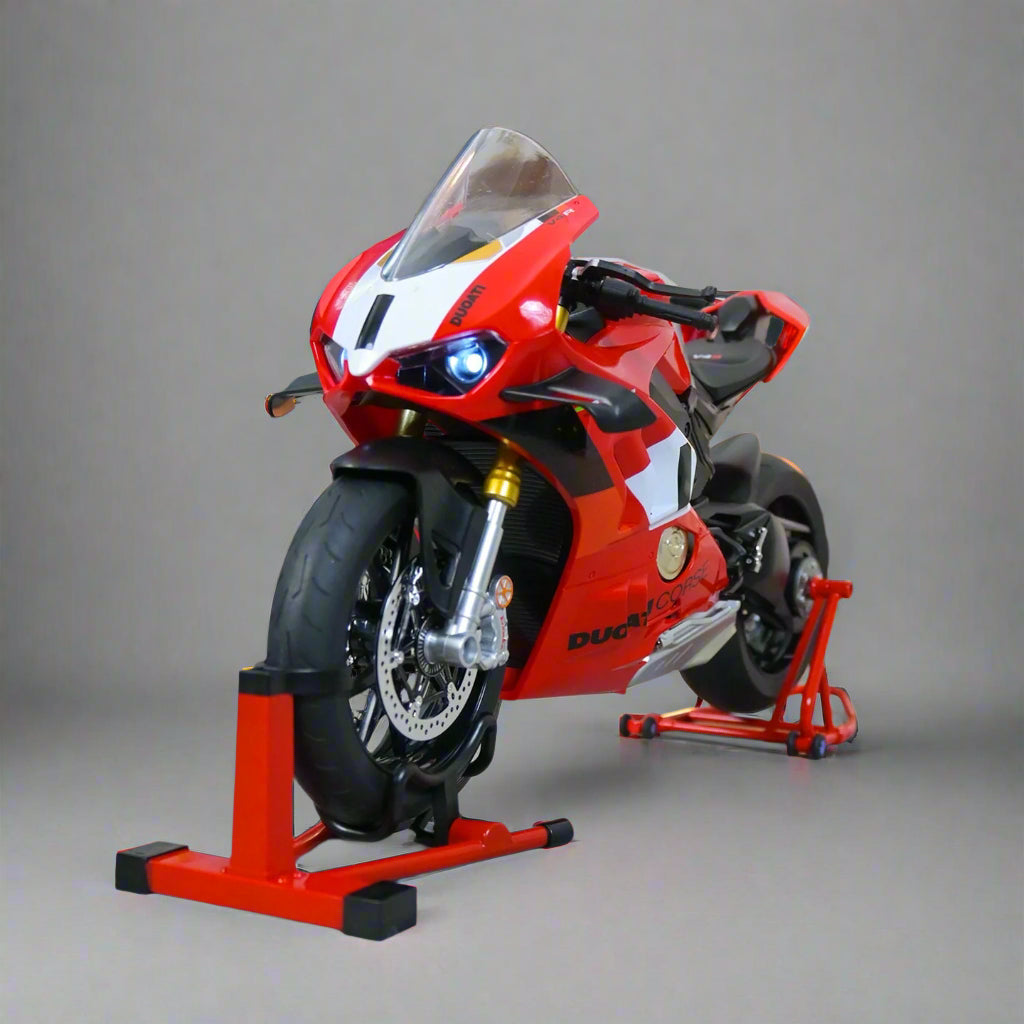 Premium 1/6 scale Ducati Panigale V4R alloy model with authentic racing details