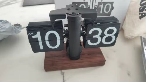 Retro Flip Down Clock with Automatic Rotating - Digital Desk Clock Vintage Table Clock Home Decor Customer Review
