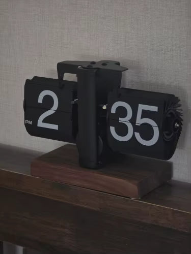 Retro Flip Down Clock with Automatic Rotating - Digital Desk Clock Vintage Table Clock Home Decor Customer Review