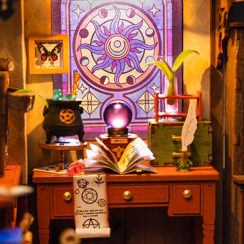 Puzzloria™ | Enchanted Wizard's Study DIY Miniature Kit