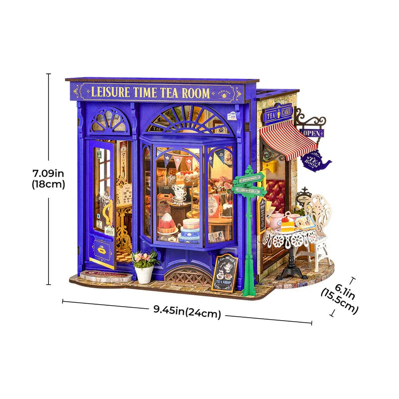 Puzzloria™ | Teatime Escapade DIY Miniature House Kit