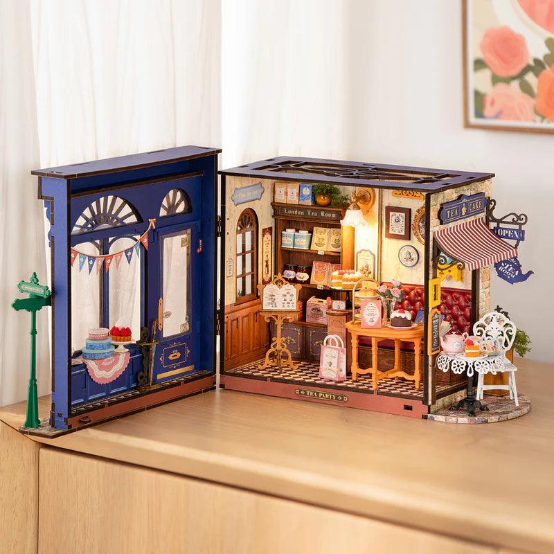 Puzzloria™ | Teatime Escapade DIY Miniature House Kit - Puzzloria