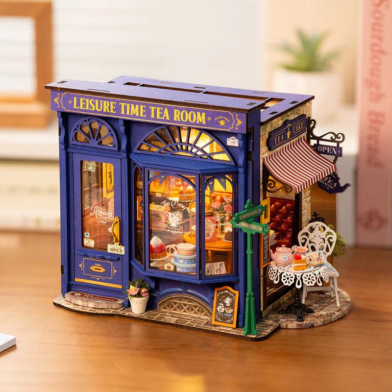 Puzzloria™ | Teatime Escapade DIY Miniature House Kit - Puzzloria