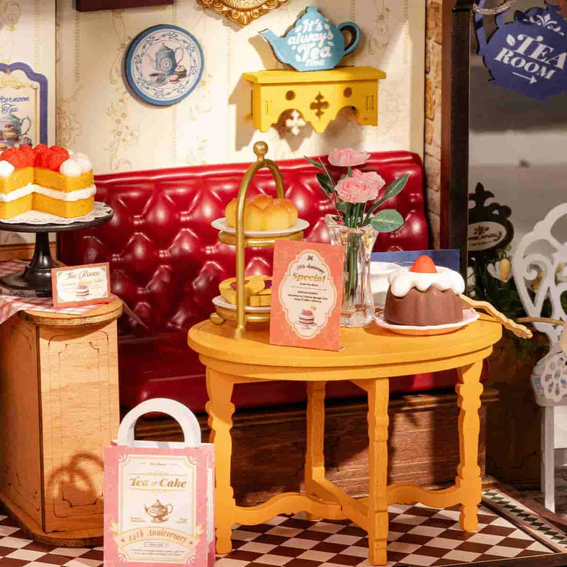 Puzzloria™ | Teatime Escapade DIY Miniature House Kit