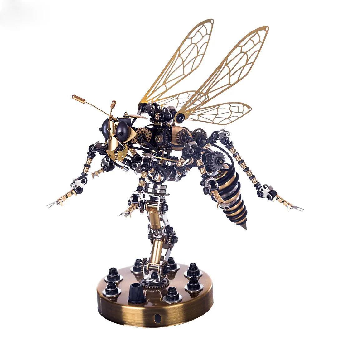 Puzzloria™ | DIY 3D Mechanical Wasp Sculpture - Puzzloria