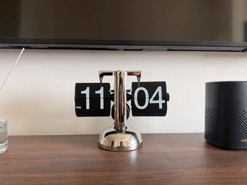Retro Flip Down Clock with Automatic Rotating - Digital Desk Clock Vintage Table Clock Home Decor Customer Review