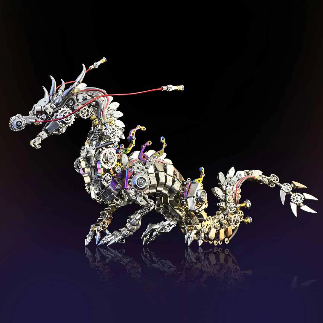 Puzzloria™ | Imperial Dragon Master - 3D Metal Mechanical Dragon DIY Assembly Model Kit - Puzzloria