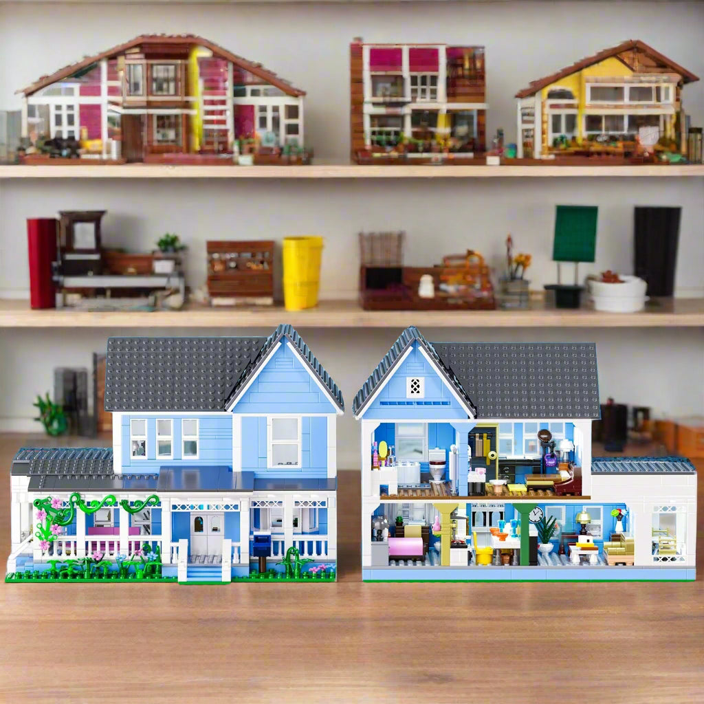 Puzzloria Gilmore Girls house building set with 1107 LEGO compatible blocks perfect gift for TV series fans
