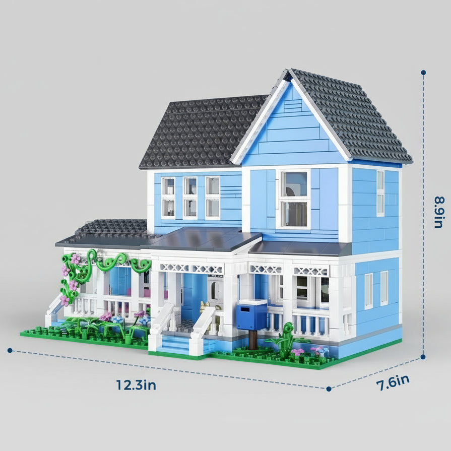 Puzzloria Gilmore Girls house building set with 1107 LEGO compatible blocks perfect gift for TV series fans