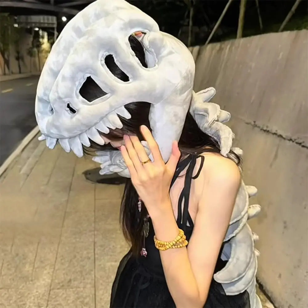 Dinosaur Skeleton Costume Set Dress up Clothing Plush Toys Party Cosplay Toy Kid Adult Dress-Up Creative Funy Gift