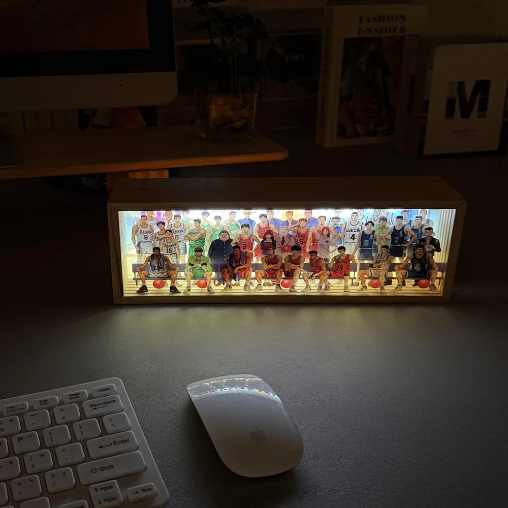 Anime Legends Acrylic Family Photo (LED Light) - Puzzloria