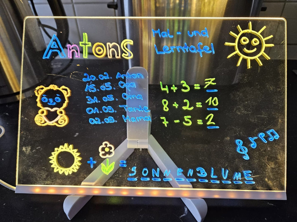 Puzzloria™ | Personalized LED Erasable Acrylic Lamp for Kids Customer Review