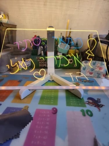 Puzzloria™ | Personalized LED Erasable Acrylic Lamp for Kids Customer Review