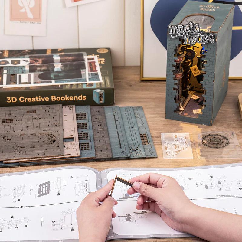 Puzzloria™ | Enchanted Bibliomancer's Book Nook Kit - Puzzloria