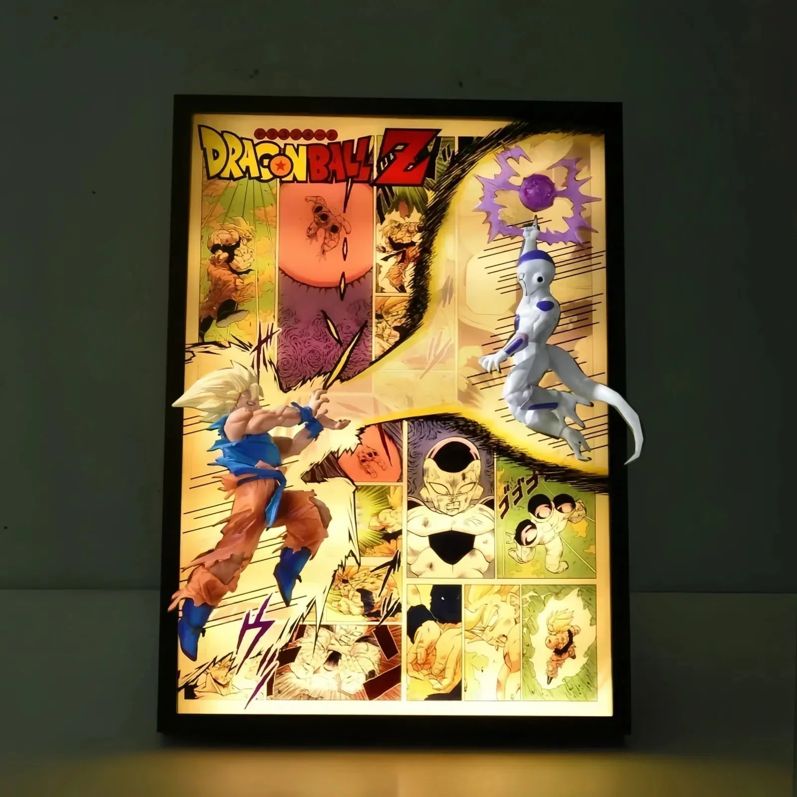 Dragon Ball Z Goku vs Frieza 3D LED Light Frame
