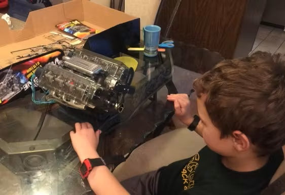 Puzzloria™ | DIY Mini V8 Engine Model Kit Working Miniature Motor Customer Review