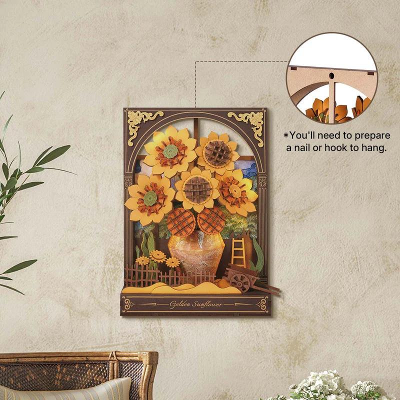 Puzzloria™ | Monet's Garden 3D Wooden Puzzle with LED Lighting - Puzzloria