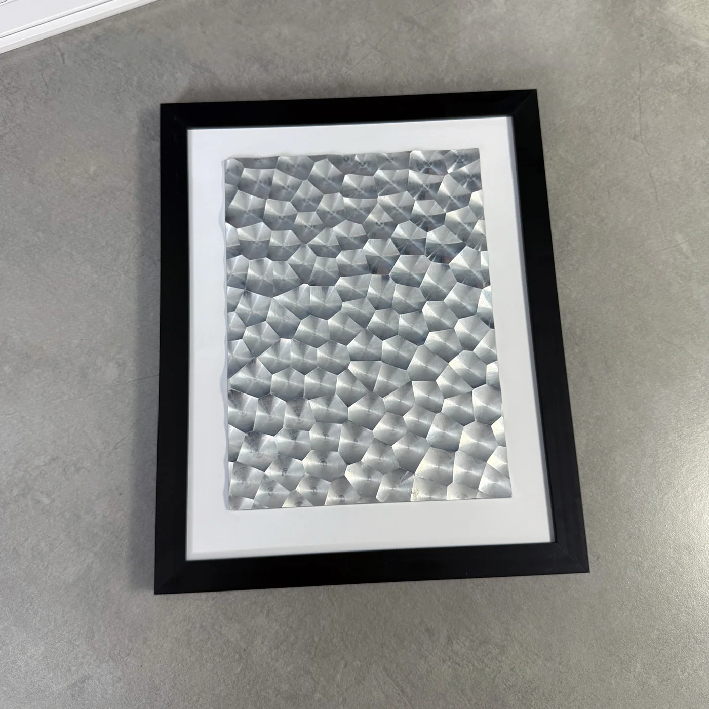 3D Metal Wall Art Geometric CNC Aluminum Frame Modern Home Office Decor Sculpture