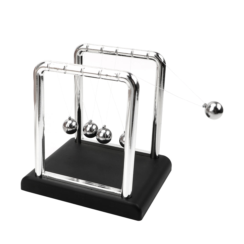 Newton's Cradle physics pendulum desk toy with steel balls demonstrating momentum and energy laws