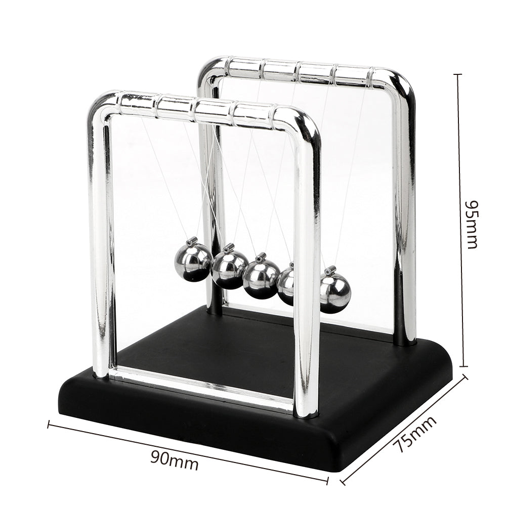 Newton's Cradle physics pendulum desk toy with steel balls demonstrating momentum and energy laws