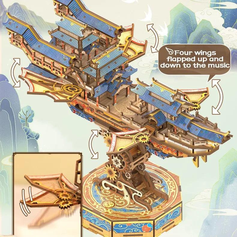 Puzzloria™ | Sky Voyager Mechanical Airship - Puzzloria