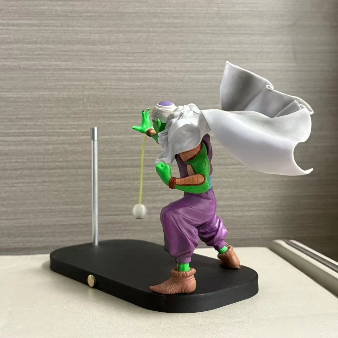 Puzzloria Dragon Ball Z Piccolo magnetic light beam figurine with blue LED energy beam levitating from base