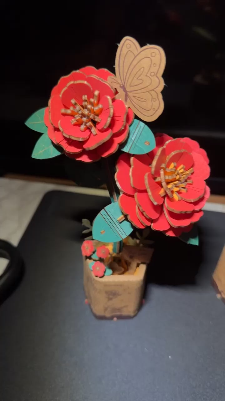 Puzzloria™ | Eternal Bloom 3D Wooden Puzzle Bouquet - Bouquet Video Review Thumbnail