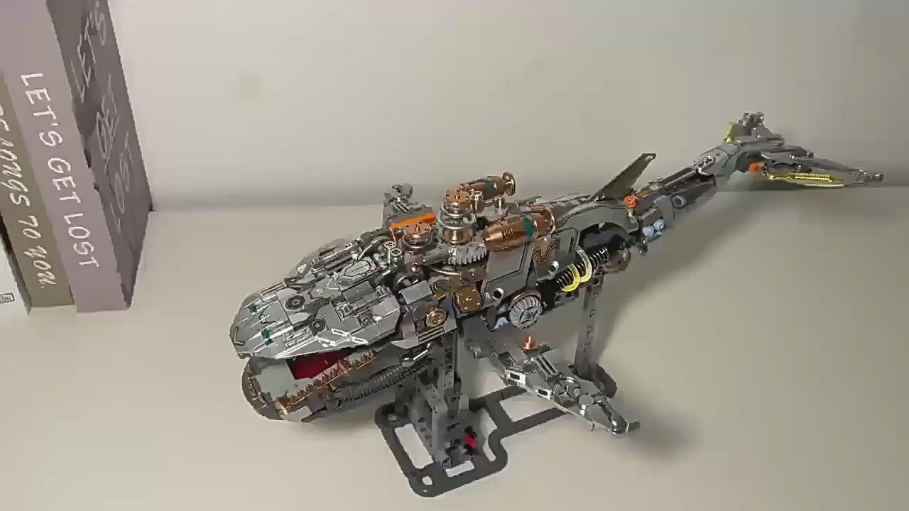 Puzzloria™ | Mechanical Whale Building Blocks Set Video Review Thumbnail