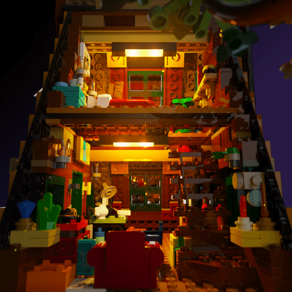 Puzzloria™ | Light Kit for LEGO® A-Frame Cabin - Puzzloria