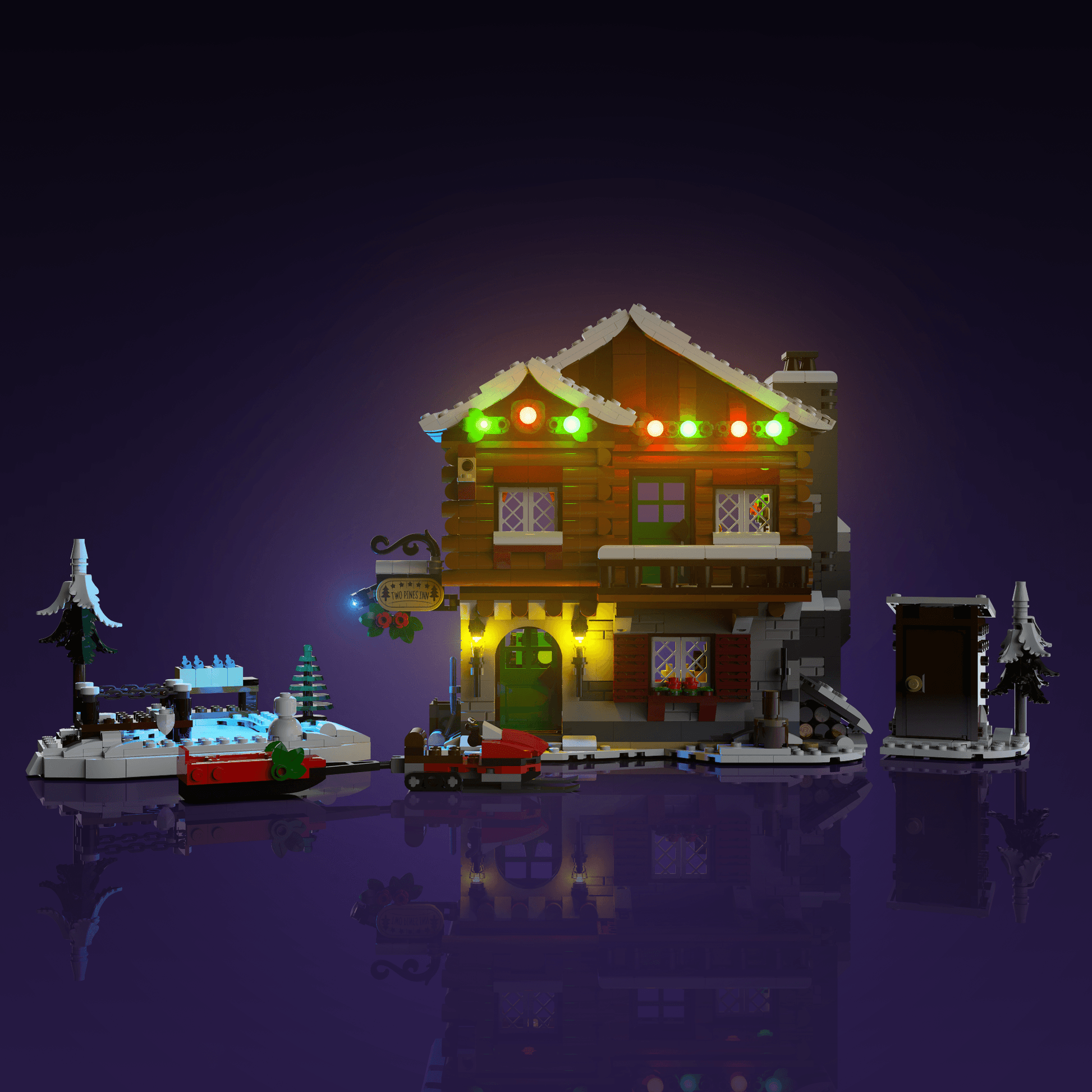 Puzzloria™ | Light Kit for LEGO® Alpine Lodge - Puzzloria