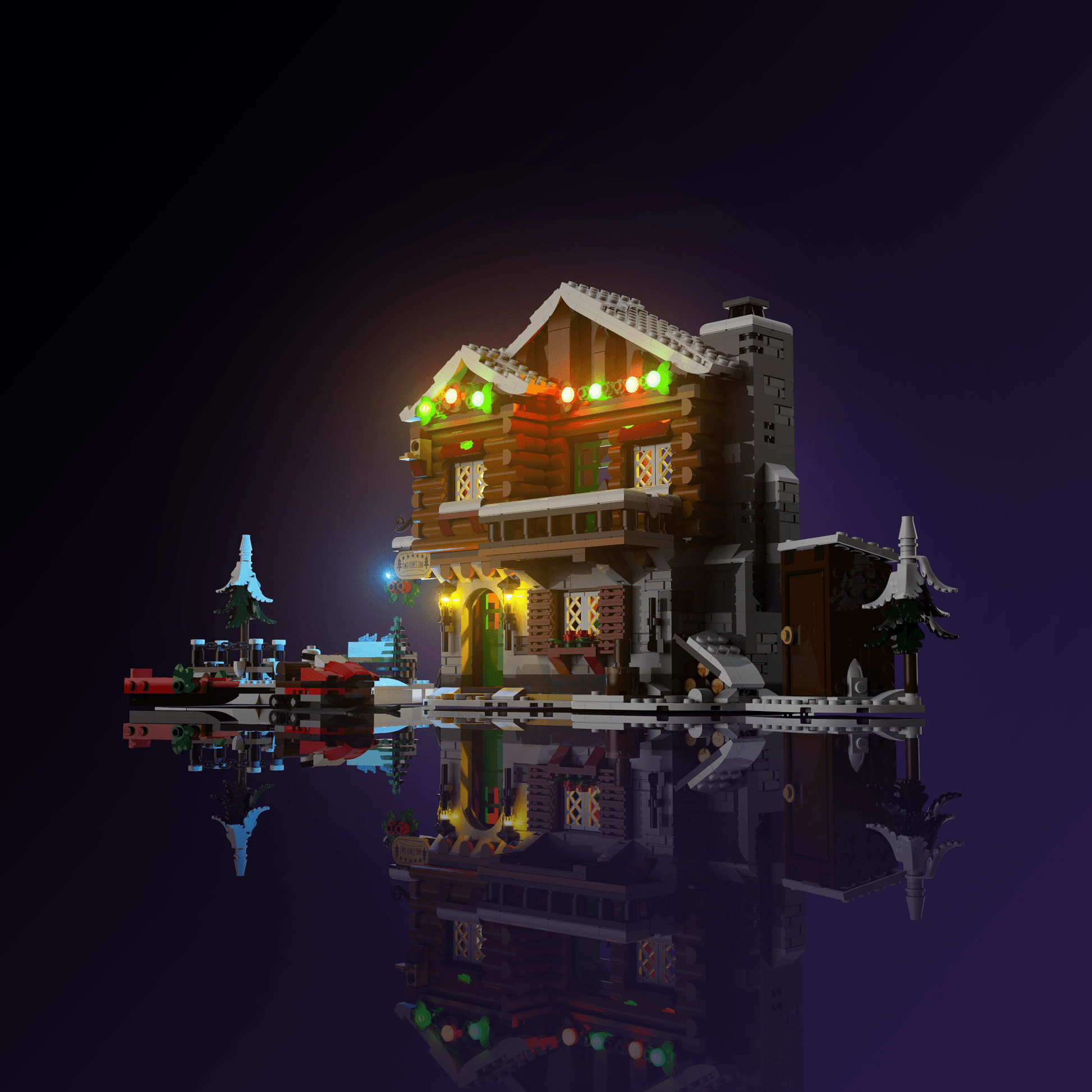 Puzzloria™ | Light Kit for LEGO® Alpine Lodge - Puzzloria
