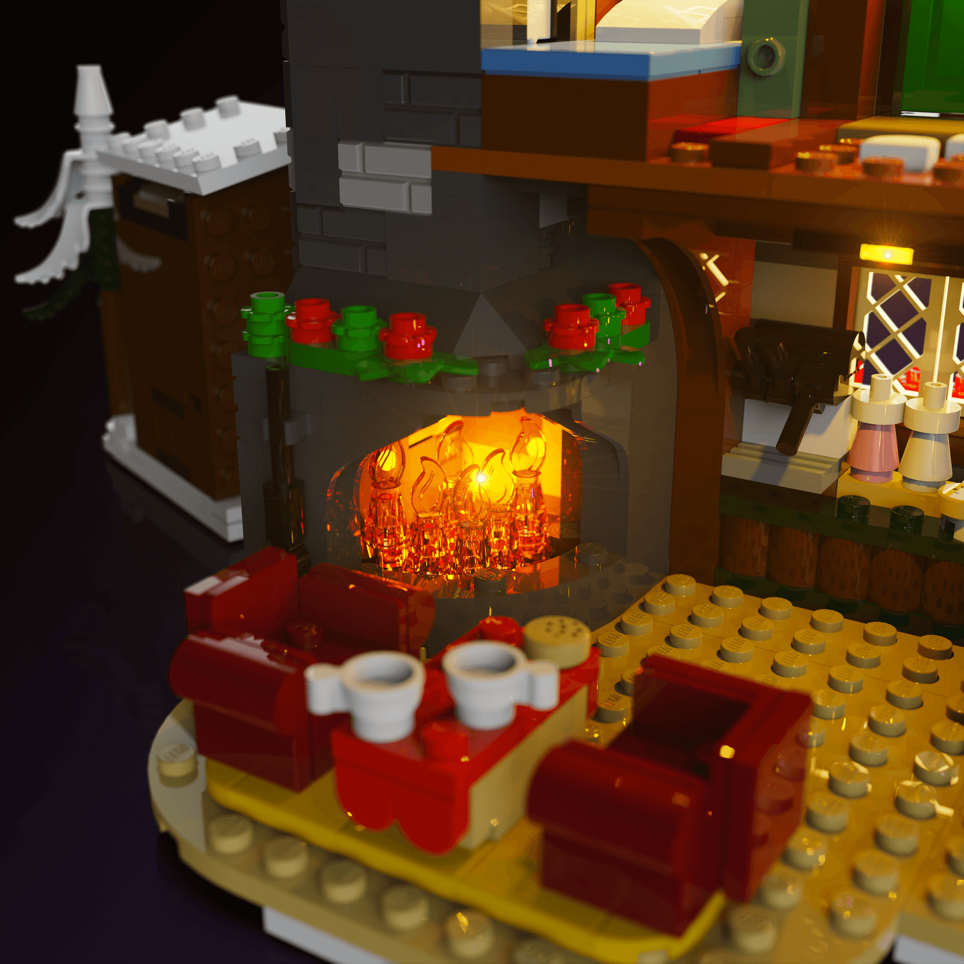 Puzzloria™ | Light Kit for LEGO® Alpine Lodge - Puzzloria