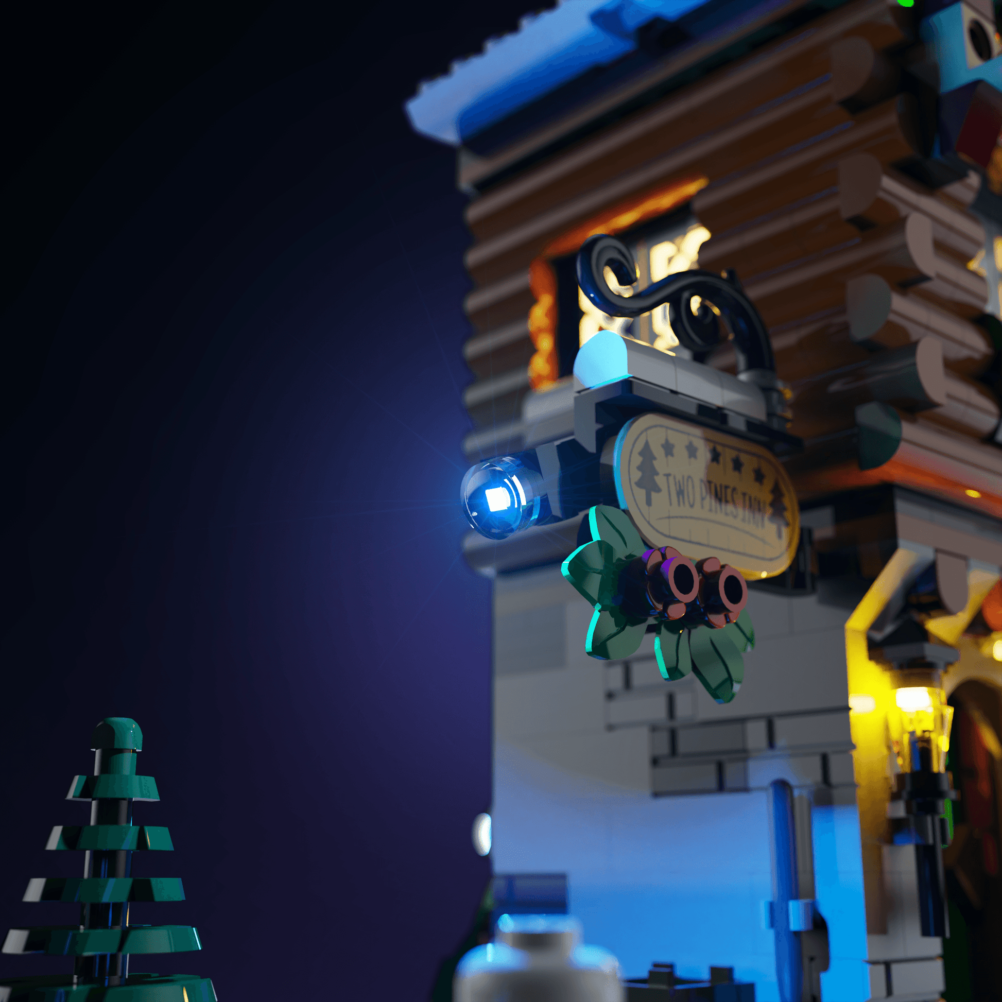 Puzzloria™ | Light Kit for LEGO® Alpine Lodge - Puzzloria