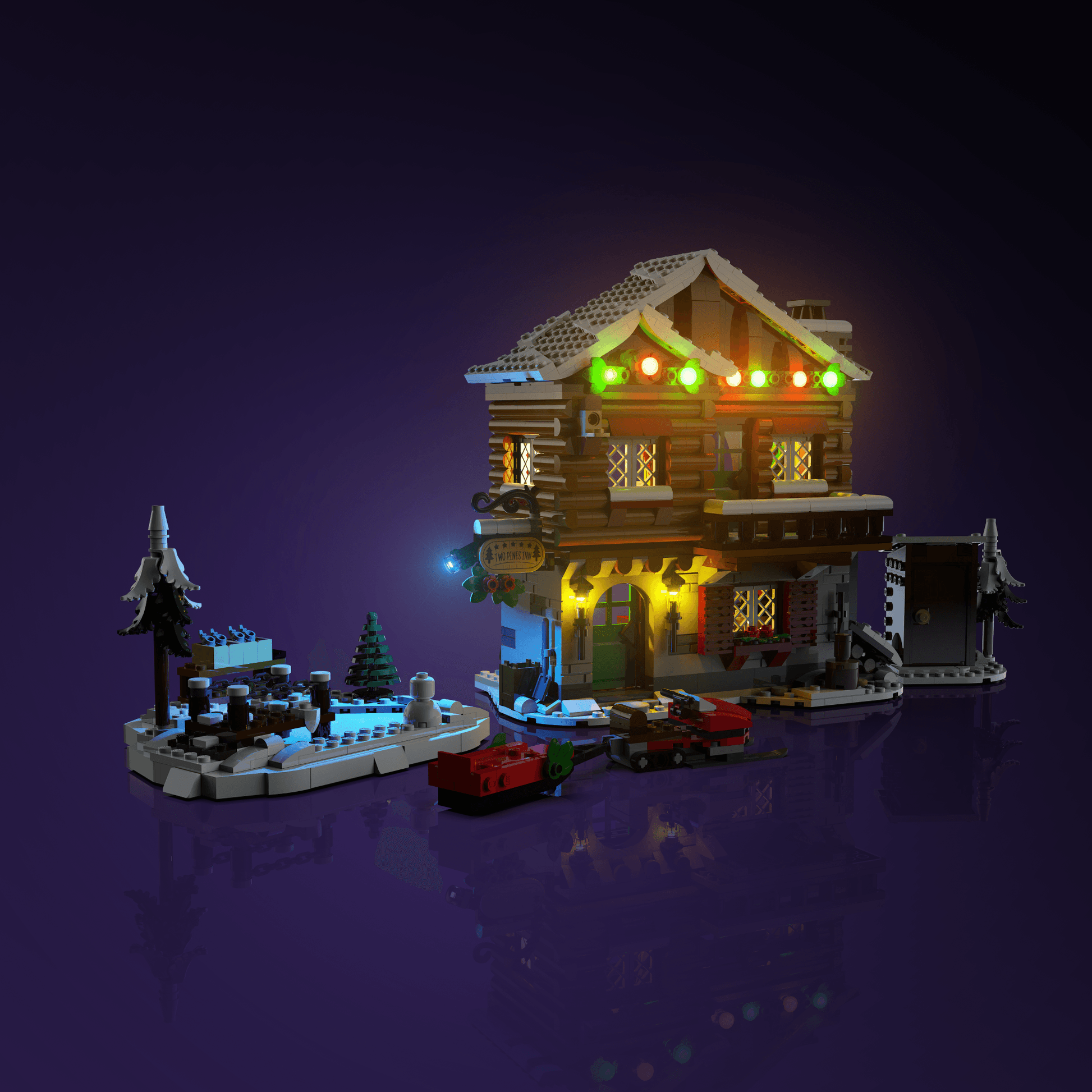 Puzzloria™ | Light Kit for LEGO® Alpine Lodge - Puzzloria