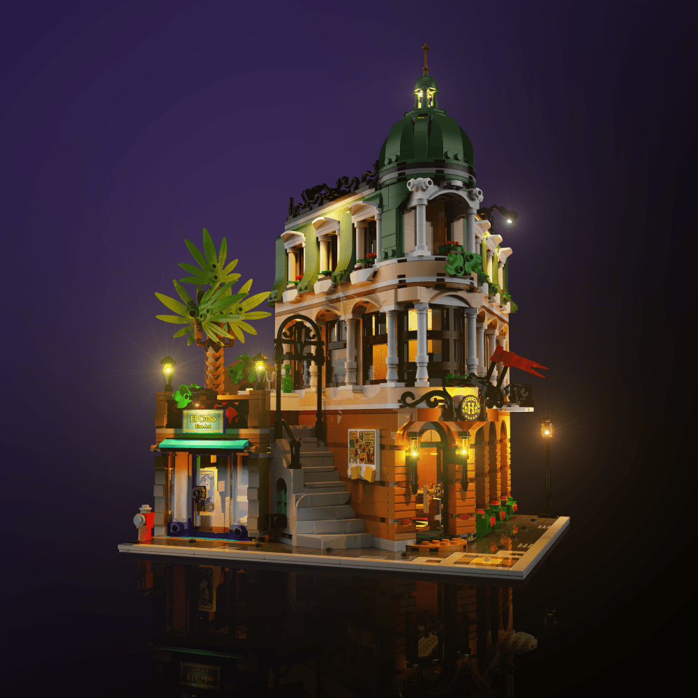 Puzzloria™ | Light Kit for LEGO® Boutique Hotel - Puzzloria