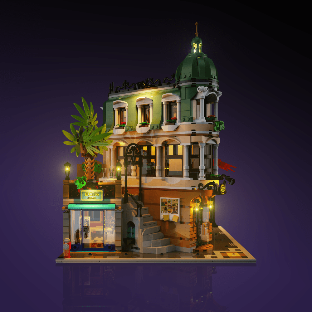 Puzzloria™ | Light Kit for LEGO® Boutique Hotel - Puzzloria