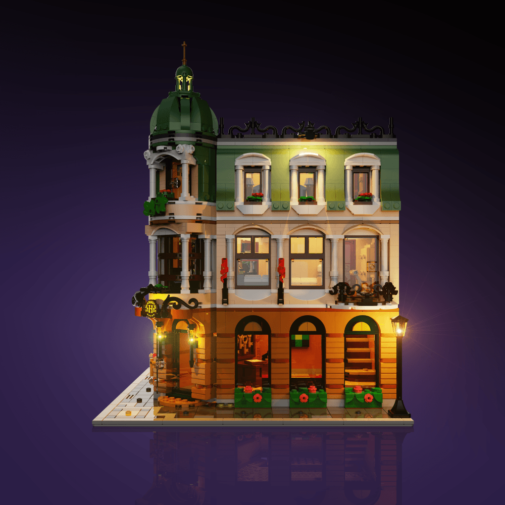 Puzzloria™ | Light Kit for LEGO® Boutique Hotel - Puzzloria