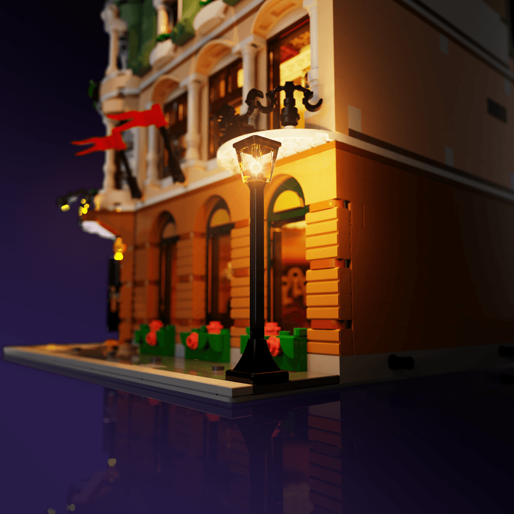 Puzzloria™ | Light Kit for LEGO® Boutique Hotel - Puzzloria