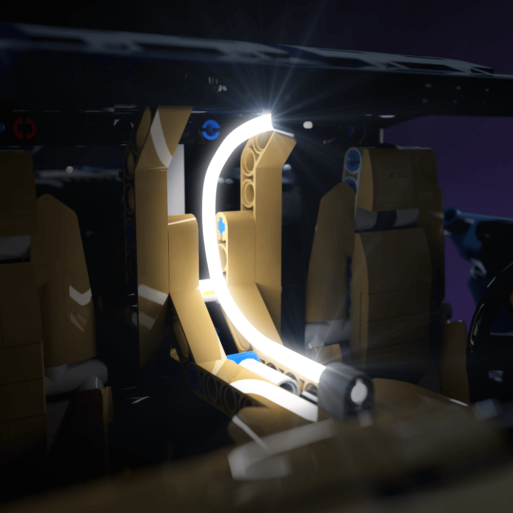 Puzzloria™ | Light Kit for LEGO® Bugatti Chiron - Puzzloria
