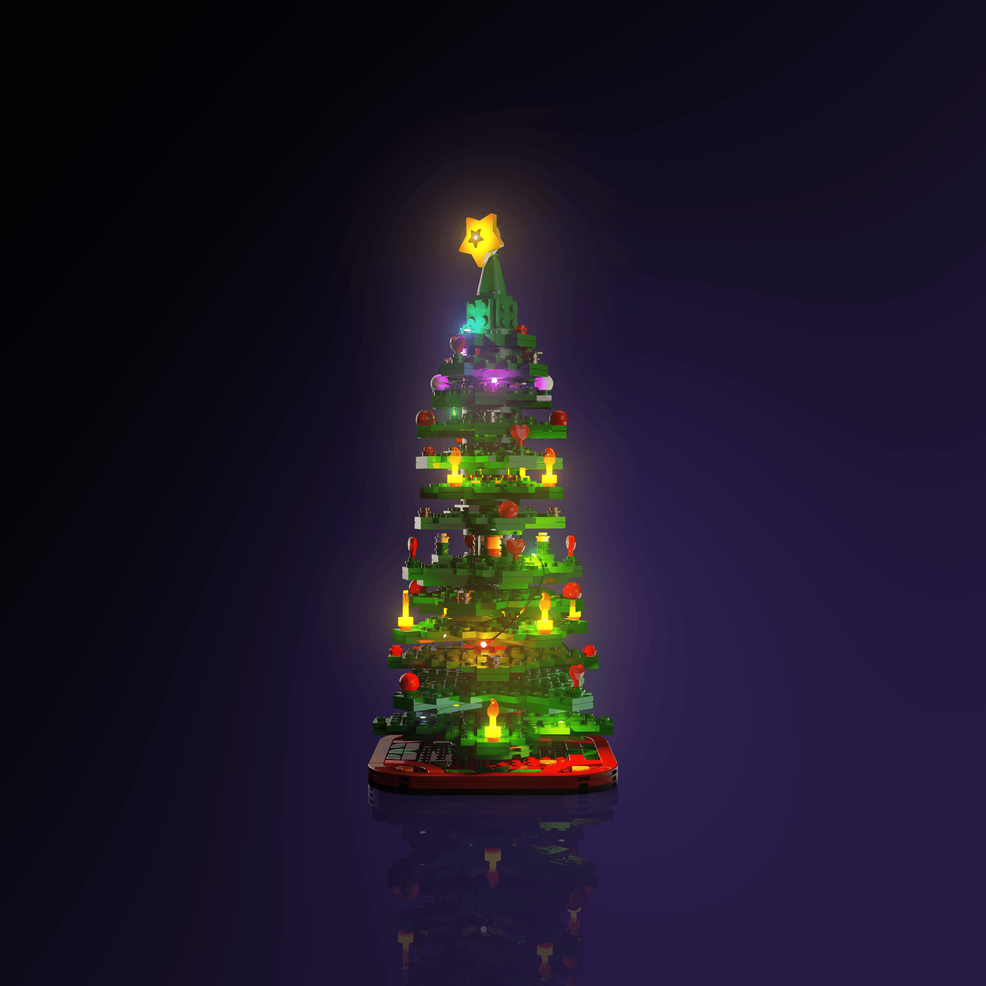 Puzzloria™ | Light Kit for LEGO® Christmas Tree - Puzzloria