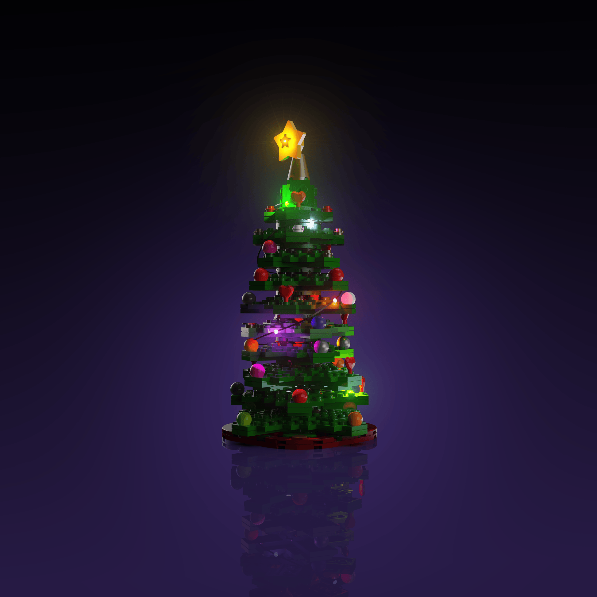 Puzzloria™ | Light Kit for LEGO® Christmas Tree - Puzzloria