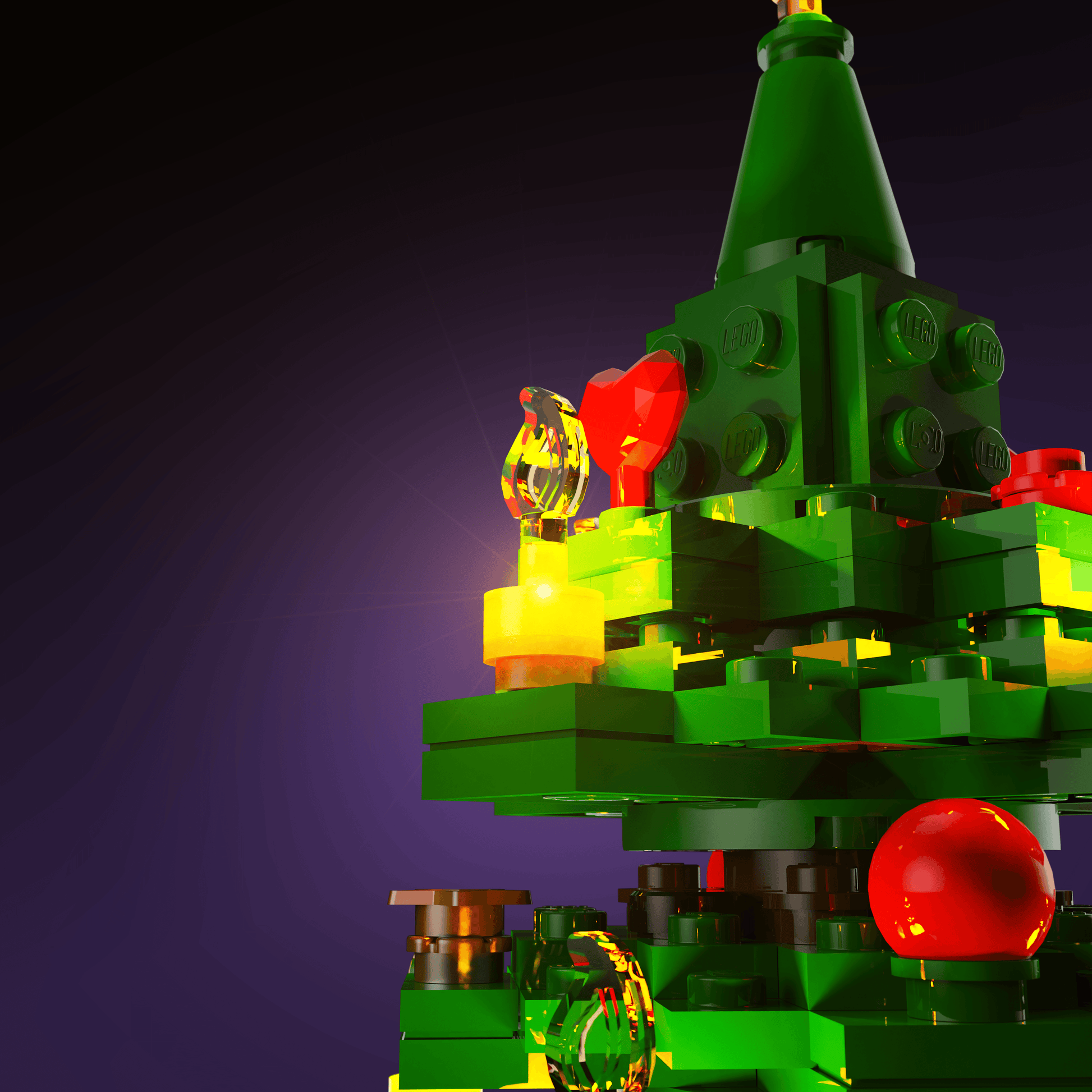 Puzzloria™ | Light Kit for LEGO® Christmas Tree - Puzzloria