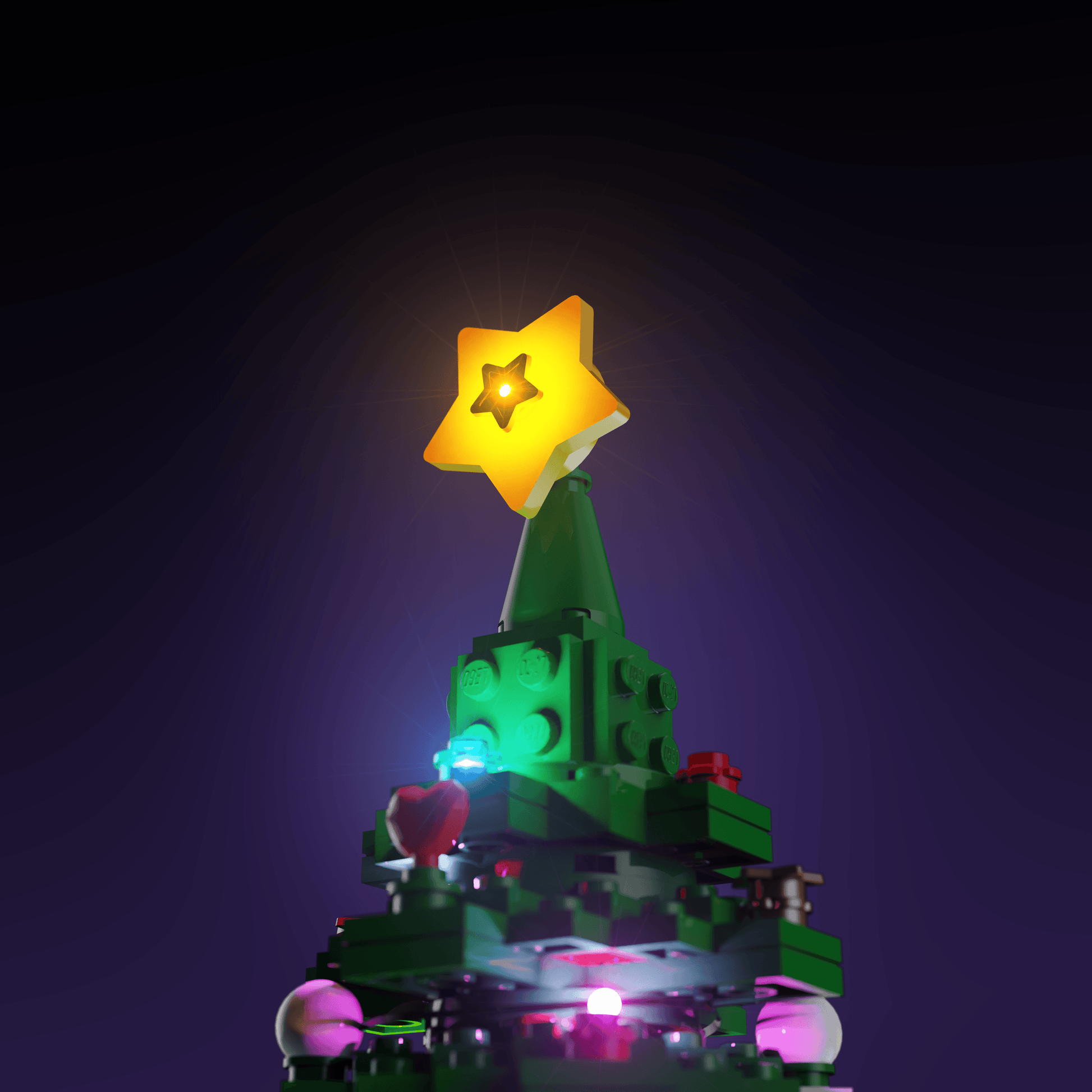 Puzzloria™ | Light Kit for LEGO® Christmas Tree - Puzzloria